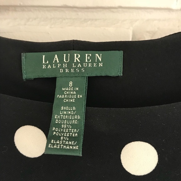 Ralph Lauren front faux tie polka dot dress - Picture 5 of 5